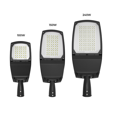Đèn LED chiếu sáng đường phố ngoài trời thông minh Tế bào quang 100W Công suất 16500lm