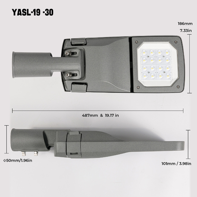 Đúc nhôm đúc tùy chỉnh Vỏ đèn LED đường phố 40W 50W 60W